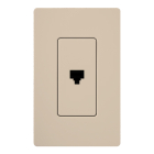 Lutron Claro Phone Jack - Taupe