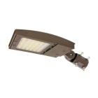 MaxLite M-Series LED Flood Light - 11,249 Max Lumens - 42 | 55 | 75W - Type 3 Medium - Slipfitter Mount - Controls Ready - 120-277V - Bronze