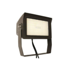 MaxLite Slim Adjustable Beam LED Flood Light - 15,100 Lumens - CCT Selectable - Yoke Mount - Photocell - TAA - 120-277V - Bronze