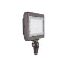 MaxLite Slim LED Flood Light - 6,700 Lumens - 5000K - Wide - Knuckle Mount - 120-277V - Bronze