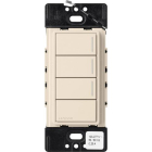 Lutron RadioRA 3 Sunnata Keypad - 3 Button w/ Raise-Lower - Light Almond