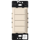 Lutron RadioRA 3 Sunnata Keypad - 4 Button - Light Almond