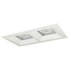 Nora Lighting Iolite MLS 2-Head Trim Kit - Matte Powder White Flange