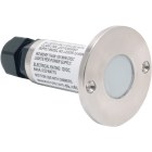 NSL LED Minidisc Light - Amber LED - Stainless Steel Finish - 12V