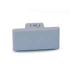 Nora Lighting One-Circuit Track System Dead End Cap - Silver