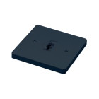 Nora Lighting Square Monopoint for Line Voltage Track Lighting Fixtures - Black 