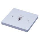 Nora Lighting Square Monopoint for Line Voltage Track Lighting Fixtures - Silver 