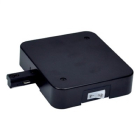 Nora Lighting Two-Circuit Track System T-Bar End Feed w/ Current Limiter - 12A - Black