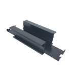 Nora Lighting Recessed Track Housing Straight Connector - Black