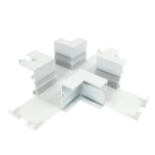 Nora Lighting Recessed Track Housing X-Connector - White