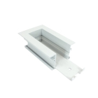 Nora Lighting Recessed Track Housing End Feed - White