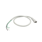 Nora Lighting 2-Wire Ground Hardwire Connector for LED Under Cabinet Lights - White
