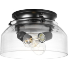Progress Lighting Springer Light Kit - Clear Glass - 120V - Matte Black