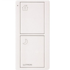 Lutron 2-Button Bedside Scene Pico Smart Remote - Alert/Goodnight Icons - Snow