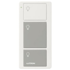 Lutron 3-Button Original Pico Smart Remote - Light Icons - White/Gray