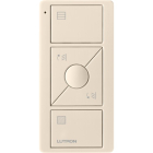 Lutron Original 3-Button Pico Smart Remote with Raise/Lower and Preset - Tilt Blind Icons - Light Almond