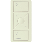 Lutron Original 3-Button Pico Smart Remote with Raise/Lower and Preset - Light Icons - Biscuit