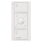 Lutron Original 3-Button Pico Smart Remote with Raise/Lower and Preset - Light Icons - Snow