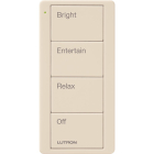 Lutron 4-Button Pico Smart Remote - Scene Keypad - Any Room Text Engraving - Light Almond