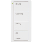 Lutron 4-Button Pico Smart Remote - Scene Keypad - Kitchen Text Engraving - White