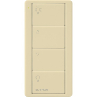 Lutron 4-Button Pico Smart Remote - Zone Control - Light Icons - Ivory