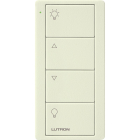 Lutron 4-Button Pico Smart Remote - Zone Control - Light Icons - Biscuit