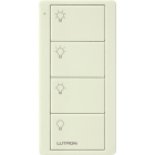 Lutron 4-Button Pico Smart Remote - Scene Control - Light Icons - Biscuit