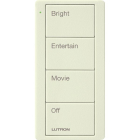 Lutron 4-Button Pico Smart Remote - Scene Keypad - Family Room Text Engraving - Biscuit