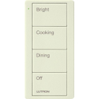 Lutron 4-Button Pico Smart Remote - Scene Keypad - Kitchen Text Engraving - Biscuit