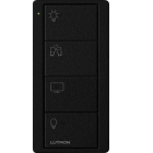 Lutron 4-Button Pico Smart Remote - Scene Keypad - Family Room Icons - Midnight