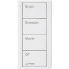 Lutron 4-Button Pico Smart Remote - Scene Keypad - Family Room Text Engraving - Snow