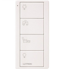 Lutron 4-Button Pico Smart Remote - Scene Keypad - Any Rooms Icons - Snow
