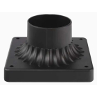 Westgate Decorative Pier Mount Base For Post Top Lights - Black