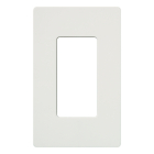 Lutron Claro Screwless Designer Wallplate - 1 Gang - Snow