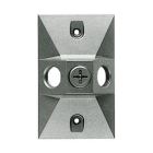 RAB 3 Hole Die Cast 4" Rectangular Cover - Silver Gray