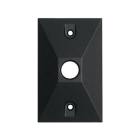 RAB 1 Hole Die Cast 4" Rectangular Cover - Black