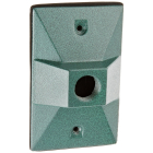 RAB 1 Hole Die Cast 4" Rectangular Cover - Verde Green