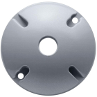 RAB 1 Hole Die Cast 4" Round Cover - Silver Gray