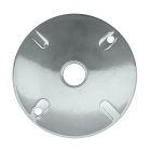 RAB 1 Hole Die Cast 4" Round Cover - White