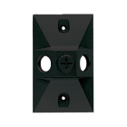 RAB 3 Hole Die Cast 4" Rectangular Cover - Black