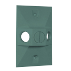 RAB 3 Hole Die Cast 4" Rectangular Cover - Verde Green