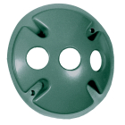 RAB 3 Hole Die Cast 4" Round Cover - Verde Green