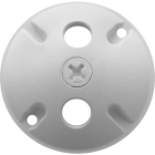 RAB 3 Hole Die Cast 4" Round Cover - White