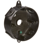 RAB Weatherproof Round Box - 1/2" Tap - Black - No Cover