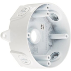 RAB Weatherproof Round Box - 1/2" Tap - White - No Cover