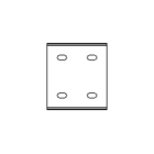 Light Efficient Design Surface Mount Linking Bracket for LBIMAX LED Light Bars