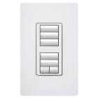 Lutron RadioRA 2 seeTouch Wall-Mount CL Hybrid Keypad - Dual-Group w/ Raise-Lower - Black