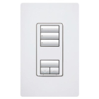 Lutron RadioRA 2 seeTouch Wall-Mount CL Hybrid Keypad - 3 Scene w/ Raise-Lower - Black