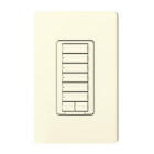 Lutron RadioRA 2 seeTouch CL Hybrid Keypad - 6 Button w/ Raise-Lower - Light Almond
