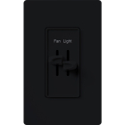 Lutron Skylark Dual Slide-to-Off Fan and Light Control - Black